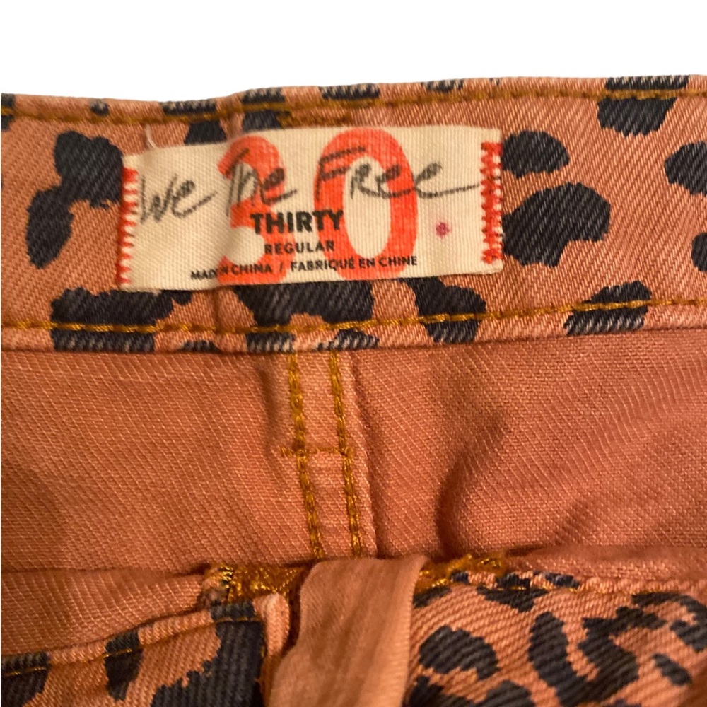 Free People Boho Zip It Up Leopard Cheetah Print Mini Skirt Size 30 - Picture 15 of 16